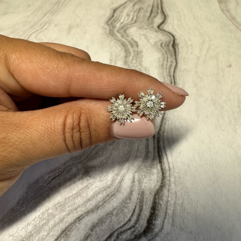Sterling Silver Snowflake earrings